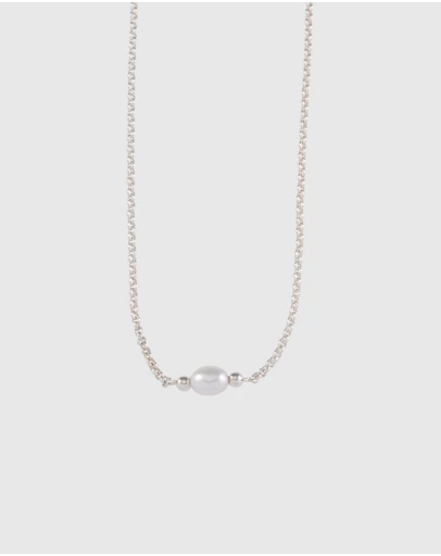 Von Treskow - Belcher Necklace with Oval Pearl