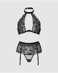 Ann Summers - Entice Me Black Erotic Set Foldover