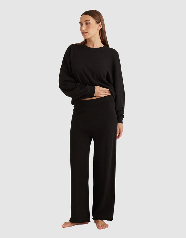Papinelle - Cotton Cashmere Straight Leg Pant