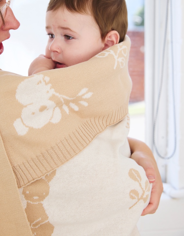 Living Textiles - Pram Knitted Blanket - Australiana