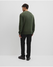 Country Road - Australian Good Earth Cotton Cable Crew Neck Knit