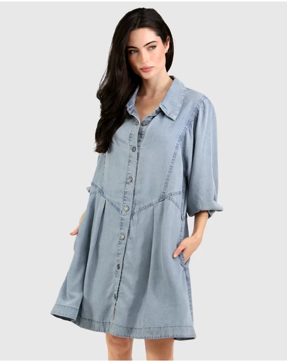 Belle & Bloom - Supercut Denim Dress