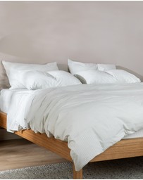 Sheet Society - Leo Washed Cotton Stripe Quilt Cover Set