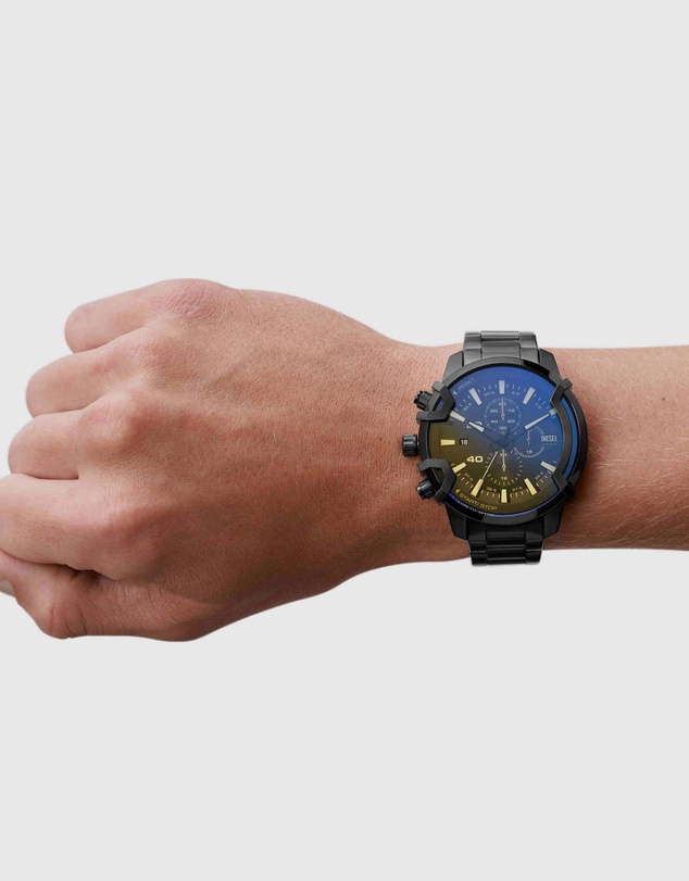 Diesel - Griffed Black Chronograph Watch