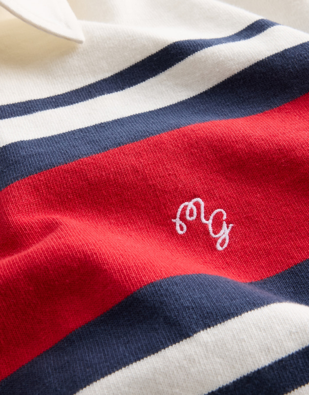 GAP - GAP x Malbon LS Cropped Rugby Polo
