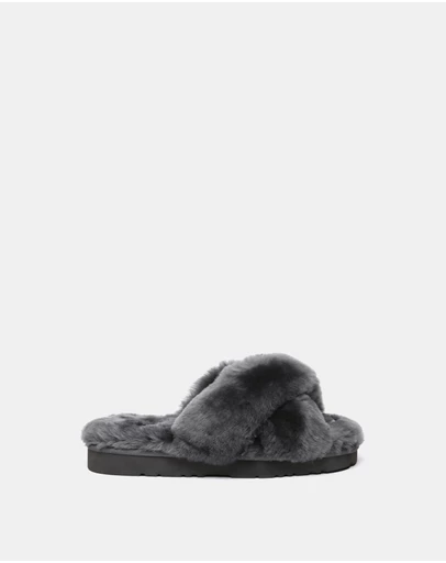 EVERAU - EverAU Ugg Leanna Double Faced Sheepskin Upper House Shoes