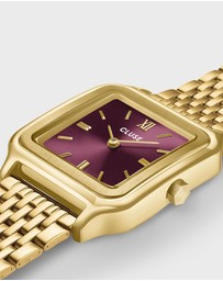 Cluse - Gracieuse Watch Double Steel, Wine, Gold Colour