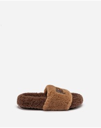 Ozwear Connection Uggs - Ugg Acacia Shearling Logo Slipper