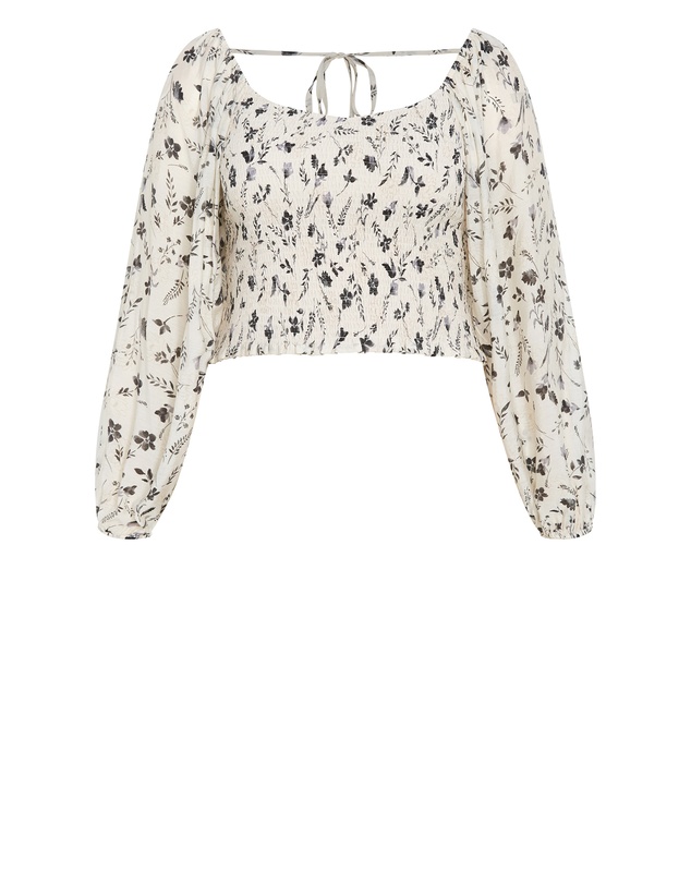 City Chic - Plus size Emmie Print Top