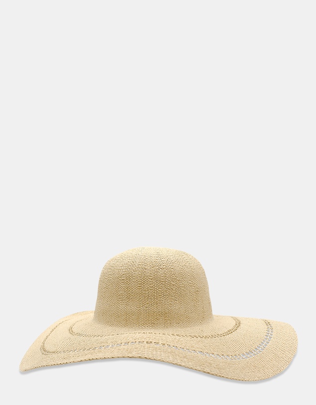 Morgan & Taylor - Blaise Woven Straw Sun Hat in Natural Beige