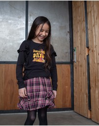 Quapi - Kendra Check Ruffle Skirt - Kids-Teens