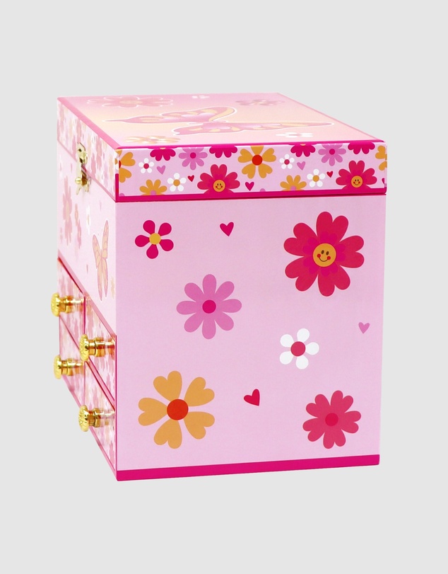 Pink Poppy - Vibrant Vacation Medium Musical Jewellery Box