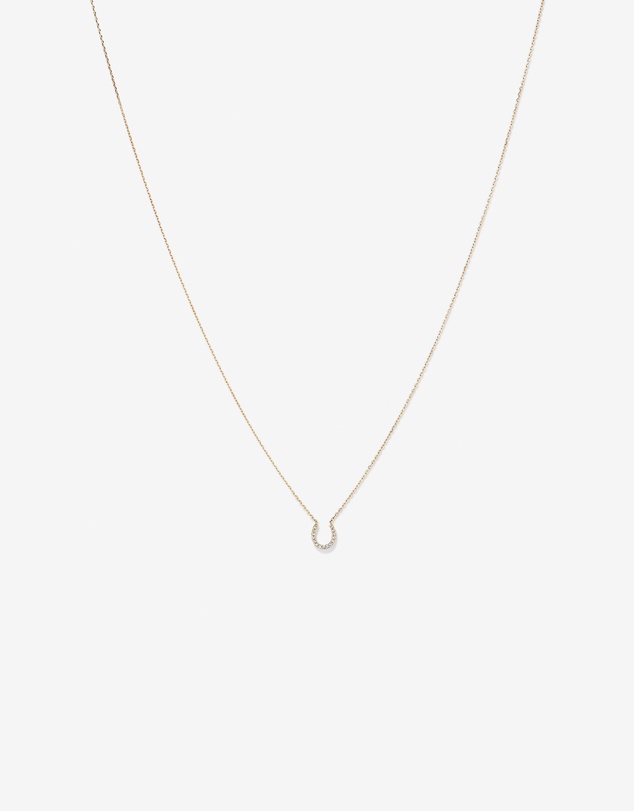 Michael Hill - Horseshoe Necklace with 0.10 Carat TW of Diamonds in 10kt Yellow Gold