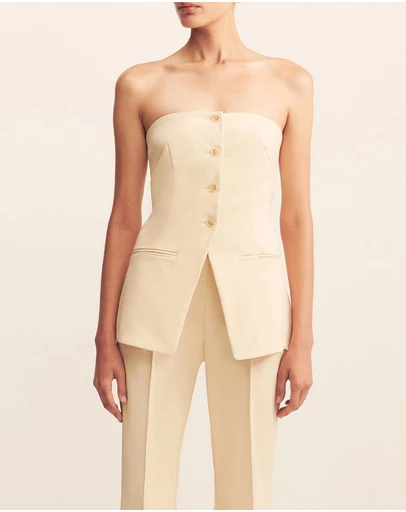 Shona Joy - Lani Strapless Tailored Top
