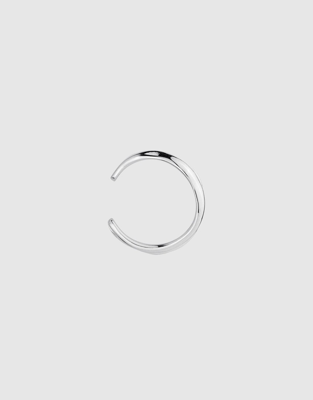 Najo - Dune Large Silver Ear Cuff