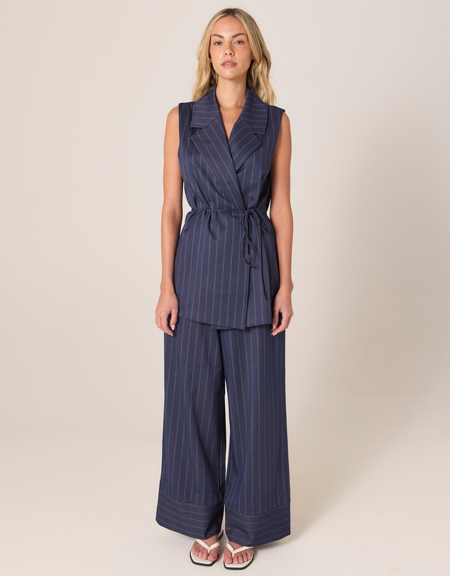 Fate + Becker - Zephyr Wrap Vest With Belt