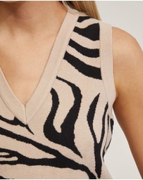 Oxford - Zebra Knitted Vest