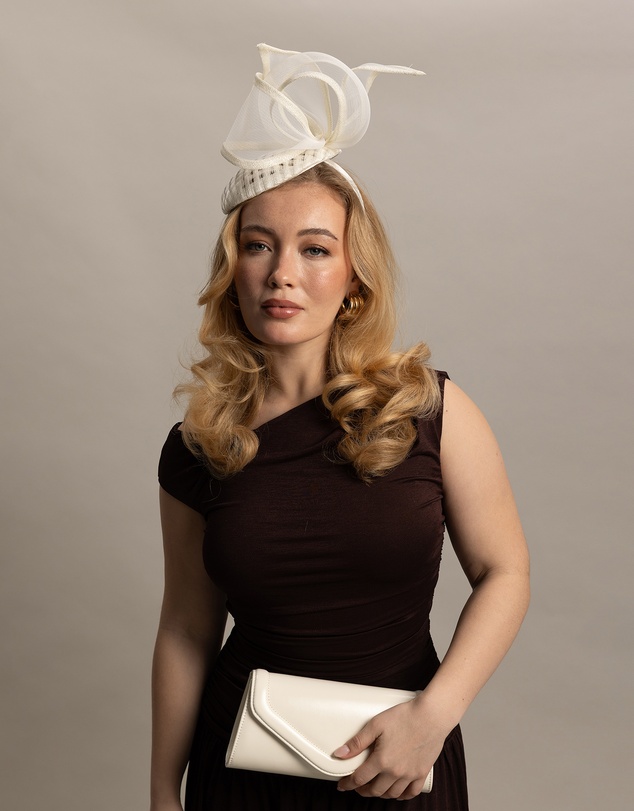 Morgan & Taylor - Cleo Clutch in Creamy White