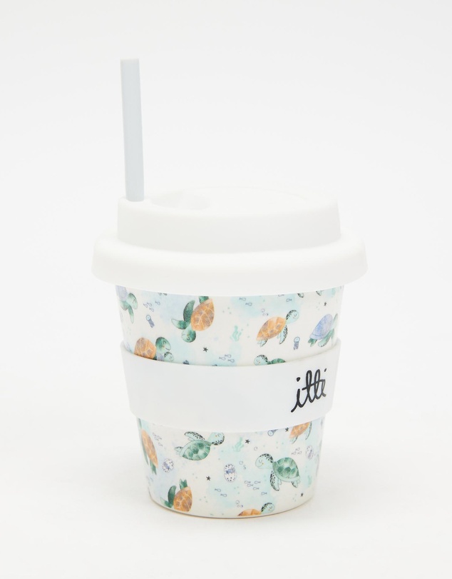 itti bitti - Reusable Baby Cino Cup with 2 Straws - Crush