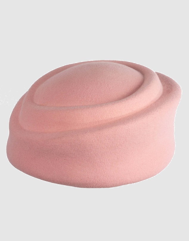 Max Alexander - Felt Pink Pillbox Hat