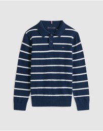 Tommy Hilfiger - Boys Essential Polo Collar Jumper - Teens