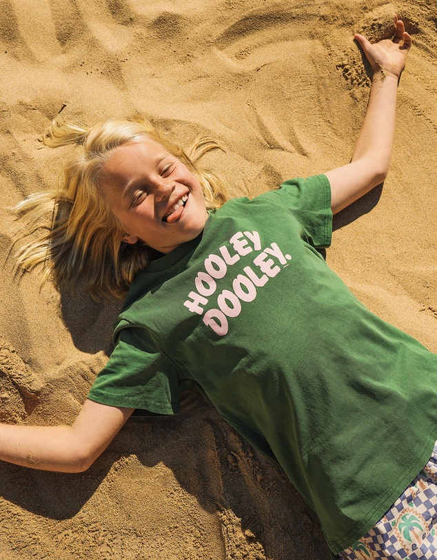 Skwosh - Hooley Dooley Kids Slang Tee in Green