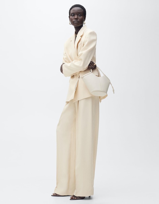 M.N.G - Suki Pleated Wideleg Suit Trousers