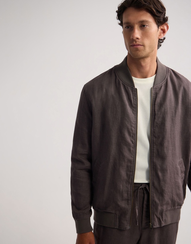 Oxford - Henry French Linen Bomber Jacket
