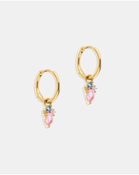 By Charlotte - Gold Cherished Connections Hoops