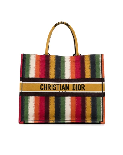 Pre-Loved by Azura Reborn - Pre-Loved Dior Book Tote Oblique Striped Tote