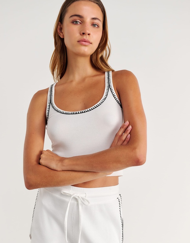 Jag - Celina Blanket Stitch Tank