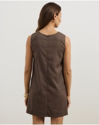 Atmos&Here - Zali Check Suiting Mini Dress