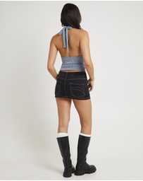 Insight - Niche Denim Mini Skirt