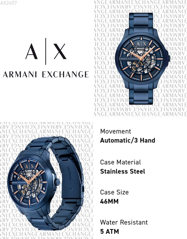 Armani Exchange - Blue Analogue Watch