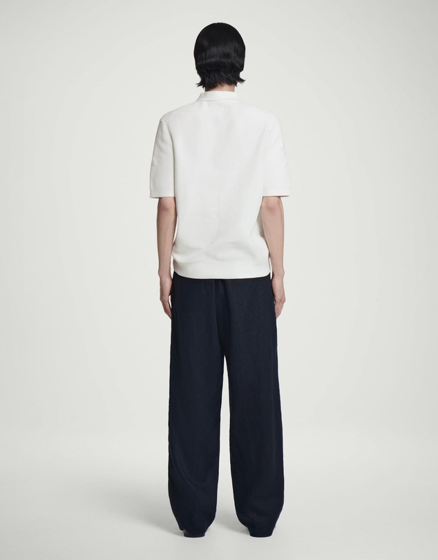 COS - Textured Knitted Cotton Polo Shirt