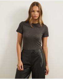 Atmos&Here - Wool Blend Short Sleeve T-Shirt