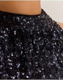 Review - Sasha Sequin Halter Top