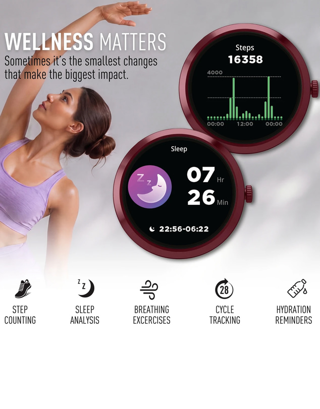 Reflex Active - Spectra 300R Burgundy Smart Watch