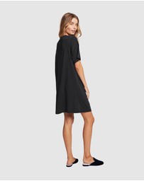 Homebodii - Homebodii Oversized Tencel Womens Sleep T-shirt