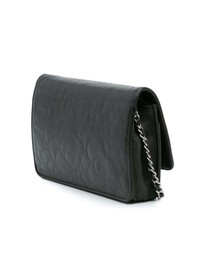 Pre-Loved by Azura Reborn - Pre-Loved Camellia Embossed Lambskin Wallet On Chain