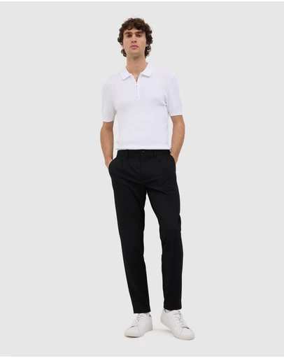 Politix - Callum Textured Knit Polo
