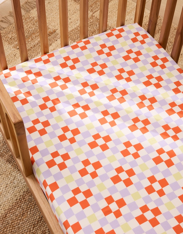 Sheet Society - Leo Washed Cotton Baby Fitted Sheet