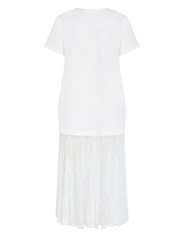 City Chic - Aura Lace Hem Dress