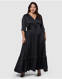 Pink Dusk by Curve Project - Work It Maxi Dress