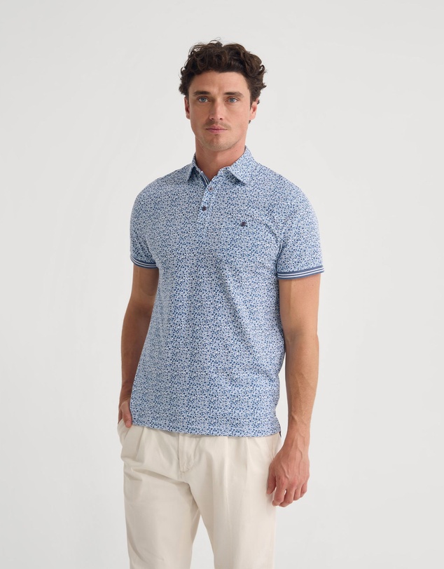 Oxford - Milo Printed Jersey Polo