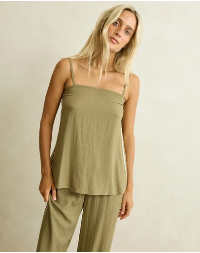 Rhythm - Linen Lace Top