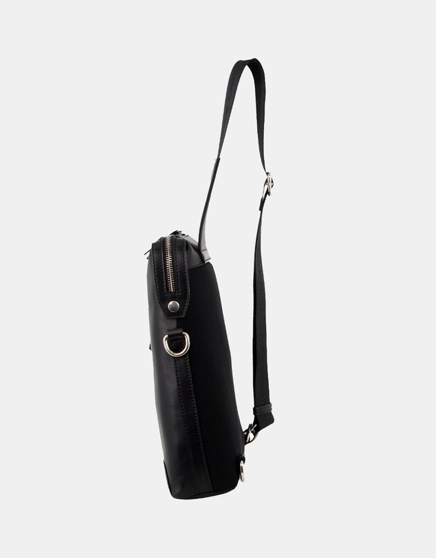 Pierre Cardin - Pierre Cardin Unisex Leather 3-Way Sling Bag