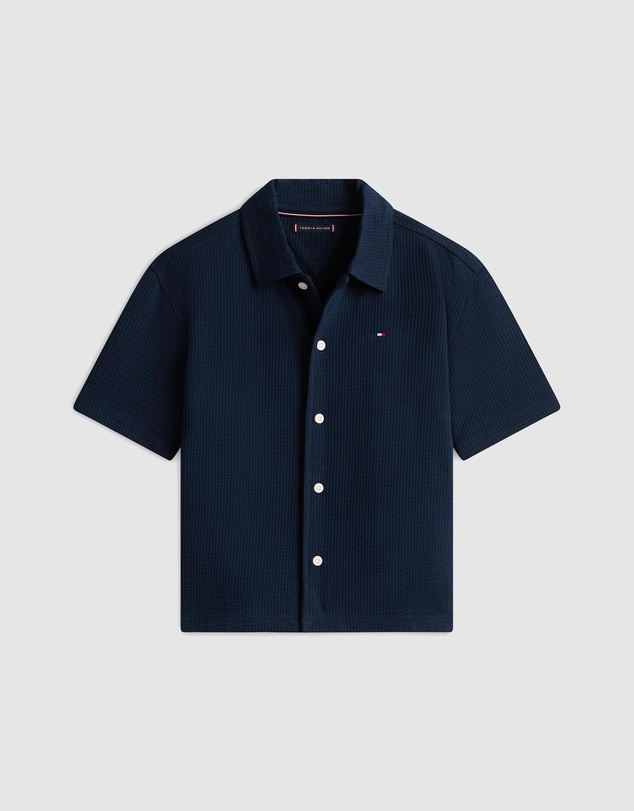 Tommy Hilfiger - Jersey Seersucker Shirt Ss - Kids
