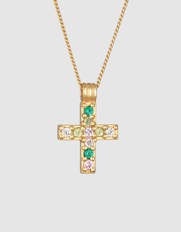 Haze & Glory - ICONIC EXCLUSIVE - Vivid Cross Pendant Necklace - Gold