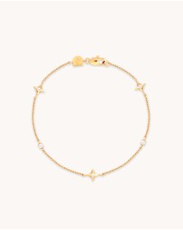 Astrid & Miyu - Cosmic Star 18ct Gold Plated Charm Bracelet